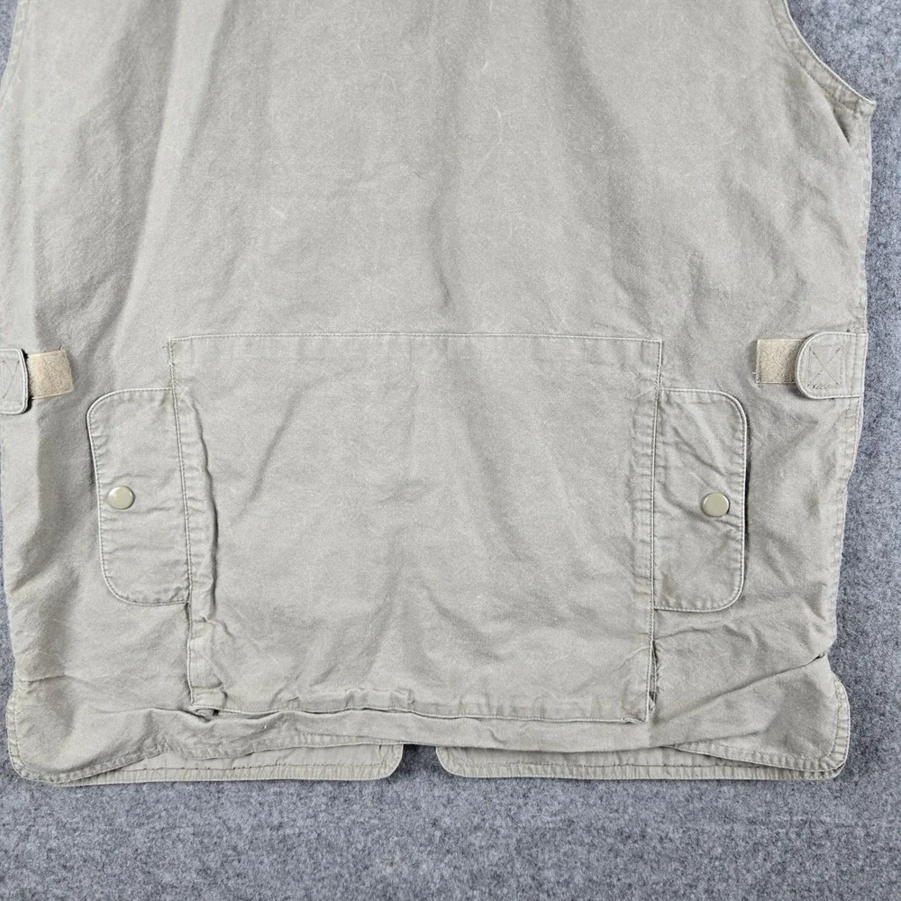 Vintage Banana Republic Safari Vest Mens Medium Khaki Utility Fishing Gorpcore